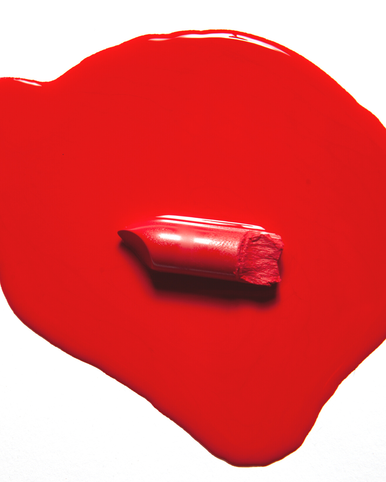 Melted Red Lipstick